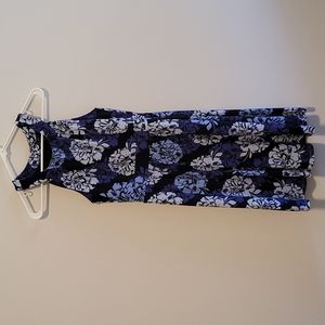 Banana Republic Factory Blue Floral Dress